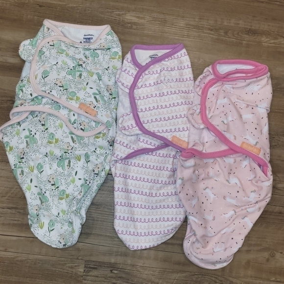 SwaddleMe Swaddles Set of 3 Baby Girl - Picture 2 of 3